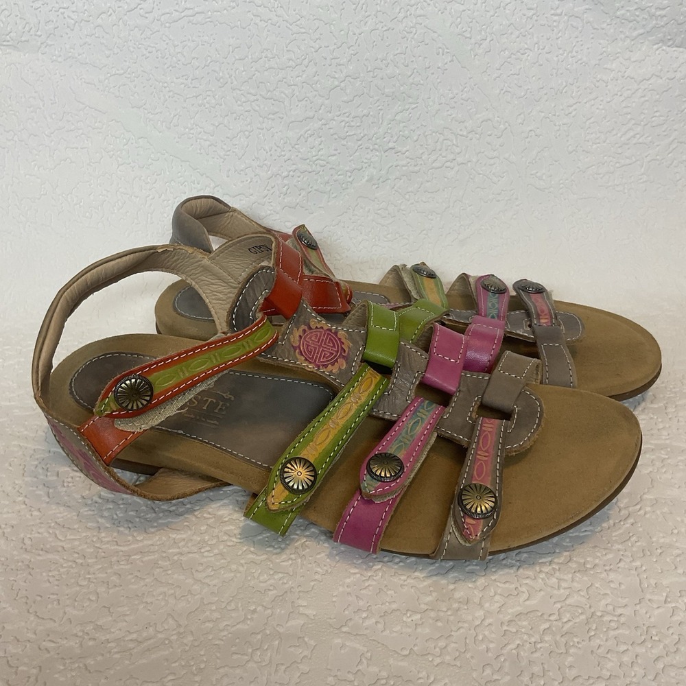 Spring StepGypsy Gladiator Strappy Sandals Women Size 41 9.5/10 US Multicolor